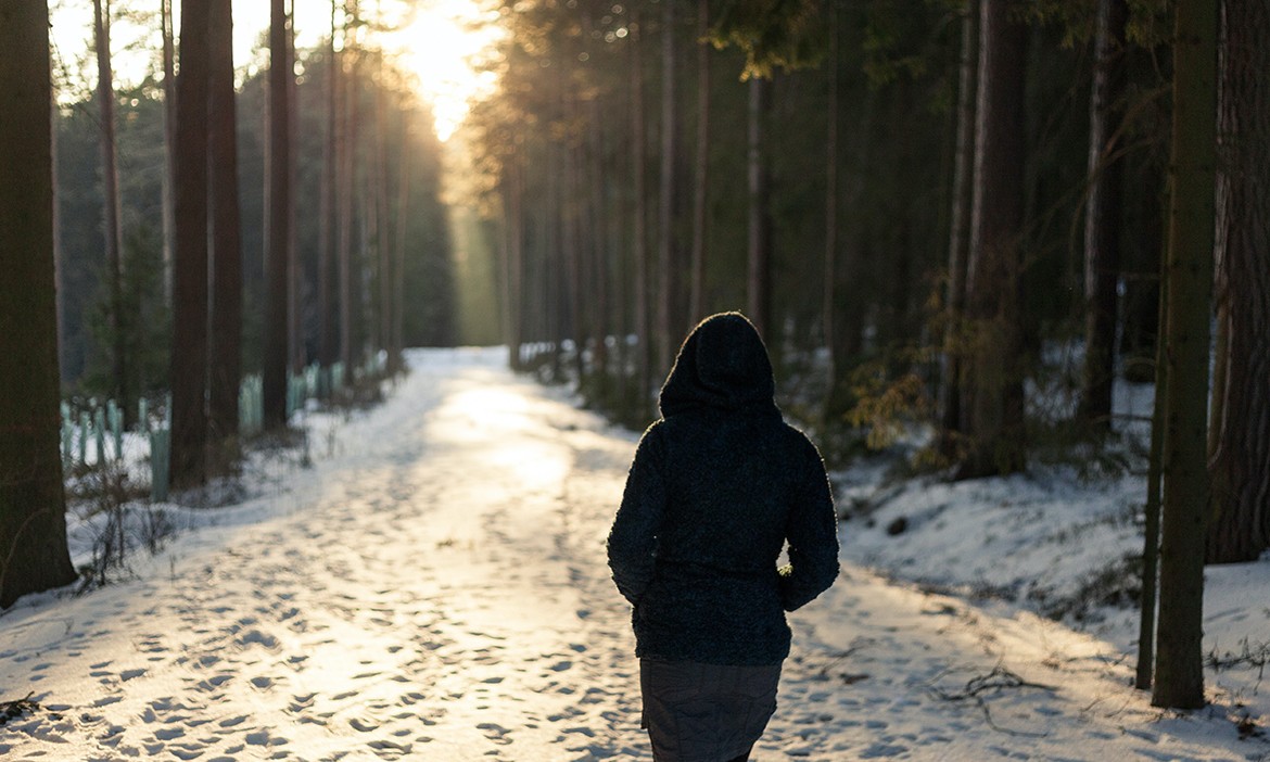 Die coolsten Winteraktivitäten: Wandern im winterlichen Wald