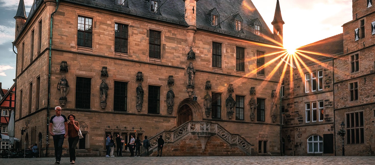 Das Rathaus des Westfälischen Friedens Osnabrück: Ansicht des Rathauses von außen