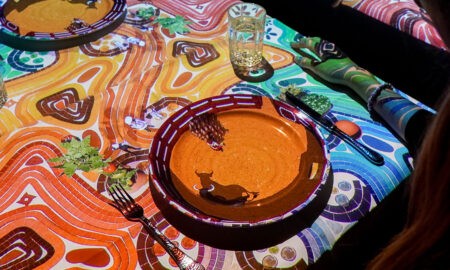 Erlebnisgastronomie im „Le Petit Chef“: Projektionen zur spanischen Vorspeise