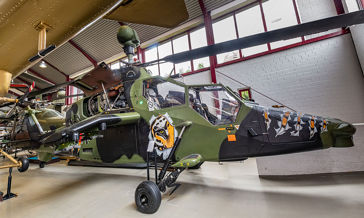 Hubschraubermuseum Bückeburg: Helikopter Eurocopter EC-665 „Tiger“ (auch Kampfhubschrauber Tiger)